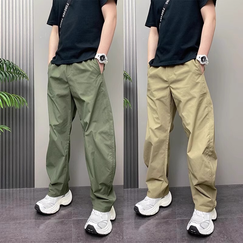 Trendy Brand Curved Knife Casual Pants for Men 2026 New Summer Thin Straight-Leg Sports Cargo Pants for Men Trendy Brand Curved Knife Casual Pants for Men 2026 New Summer Thin Straight-Leg Sports Cargo Pants for Men