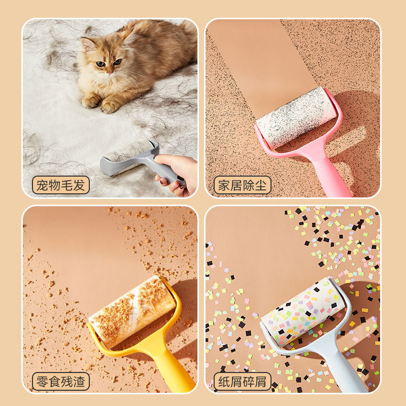 Lint Remover for Clothes, Sticky Hair Brush, Clothing Lint Roller, Tearable Lint Roller, Felt Roller Brush, Hair Remover Tool