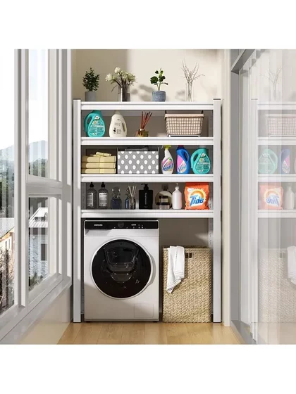 洗衣机置物架滚筒加厚马桶架子阳台浴室卫生间用品收纳柜置物柜