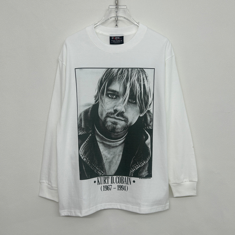 Fog Sketch Kurt Cobain Long-Sleeve T-Shirt Vintage 90S American Retro Rock Band Digital Direct-Print Top