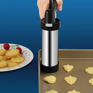 Stainless steel decorating gun cookie hand press household baking tools kitchen tools