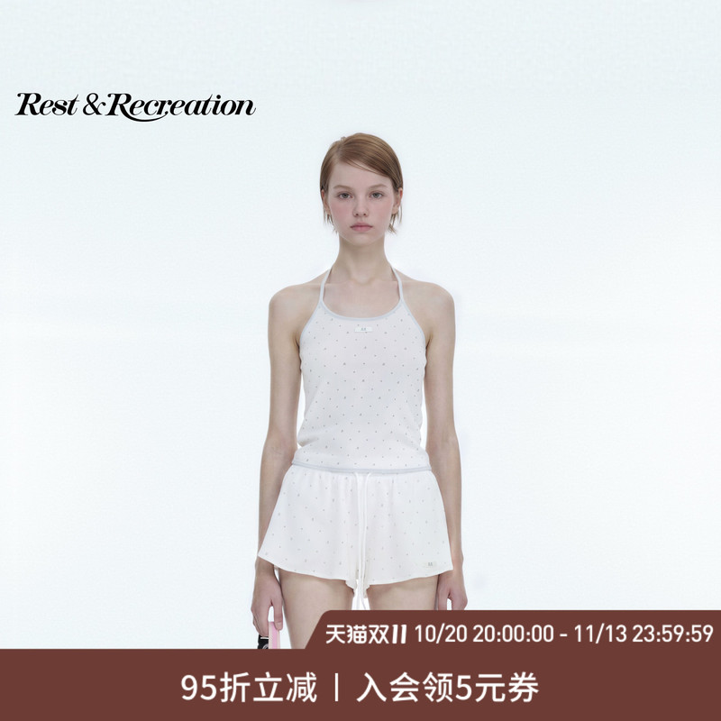 Restandrecreation Official 2026 New Rr Capsule Series Casual Halter Neck Camisole for Women Restandrecreation Official 2026 New Rr Capsule Series Casual Halter Neck Camisole for Women