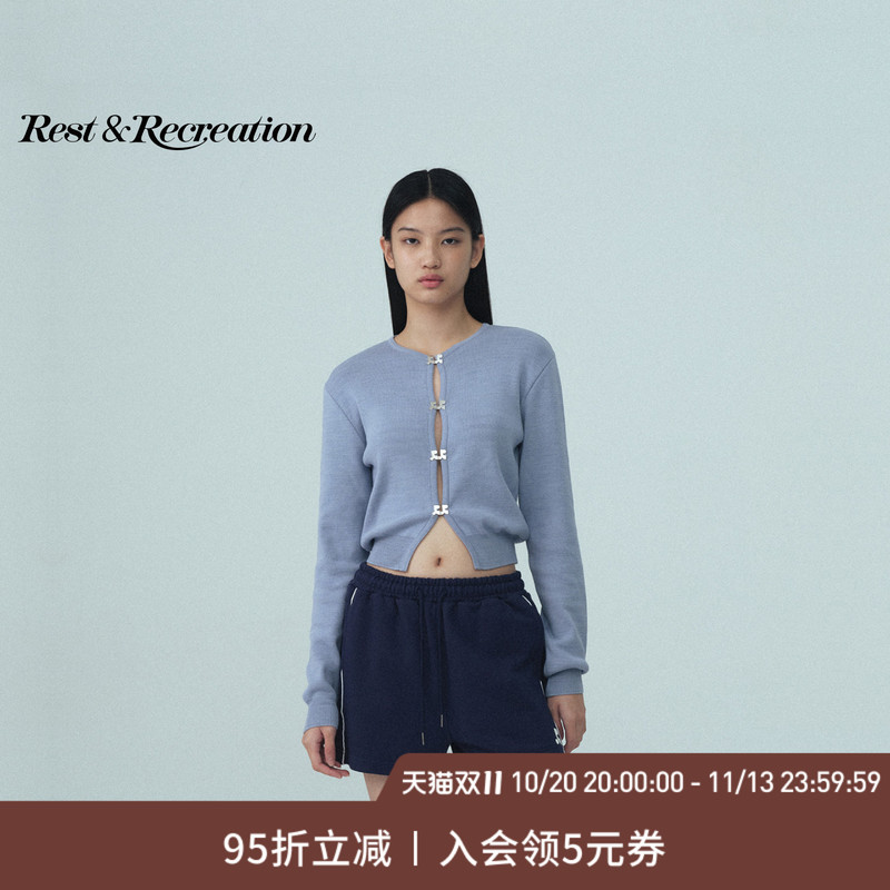Restandrecreation Official Classic Rr Silver Label Logo Short Cut-Out Relaxed Fit Knitwear Restandrecreation Official Classic Rr Silver Label Logo Short Cut-Out Relaxed Fit Knitwear