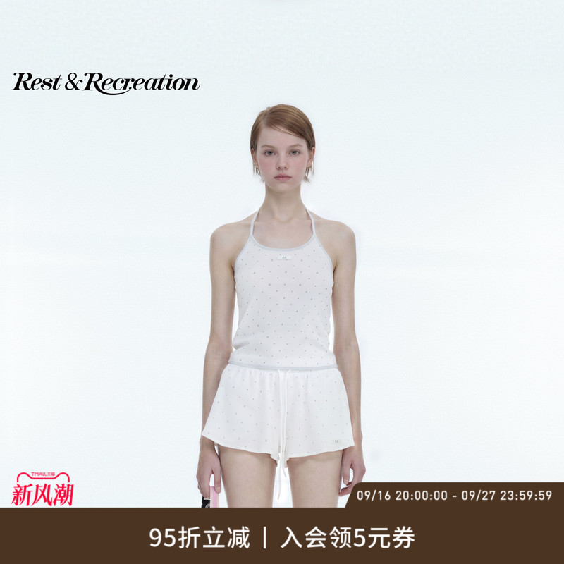 Restandrecreation Official 2026 New Rr Capsule Series Casual Halter Neck Camisole for Women Restandrecreation Official 2026 New Rr Capsule Series Casual Halter Neck Camisole for Women