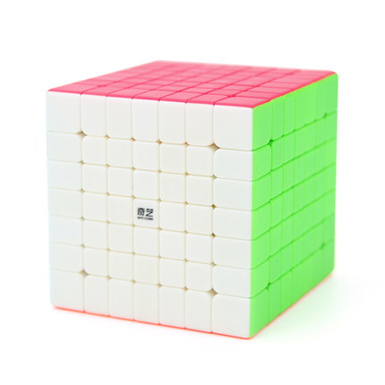 魔方七阶魔方初学者实色免贴纸魔方7阶益智儿童玩具比赛顺滑手感-tmall