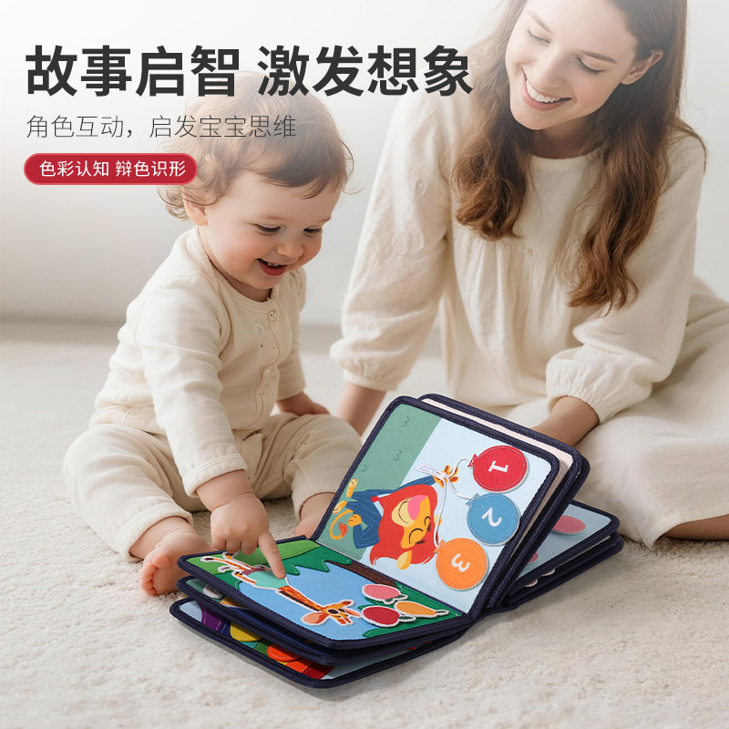 Disney Cloth Book Zootopia Baby Early Education Toy Tear-Resistant Book for 1-2 Year Olds New Year Gift