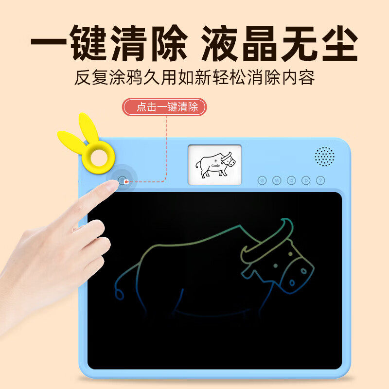 Famous School Hall Children's Learning Machine Drawing Board for Practicing Calligraphy and Literacy, Electronic Lcd Handwriting Board for Toddlers, Doodle Board, New Year's Gift