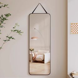 Mirror Lanyard Full-Length Mirror Dressing Mirror with Rope Wall-Mounted Wall-Mounted Wall-Mounted Mirror For Home Removable