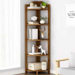 Children's Bookcase Storage Rack Floor-Standing Small Corner Bookshelf Desktop Solid Wood Simple Combination Storage Living Room Bedroom