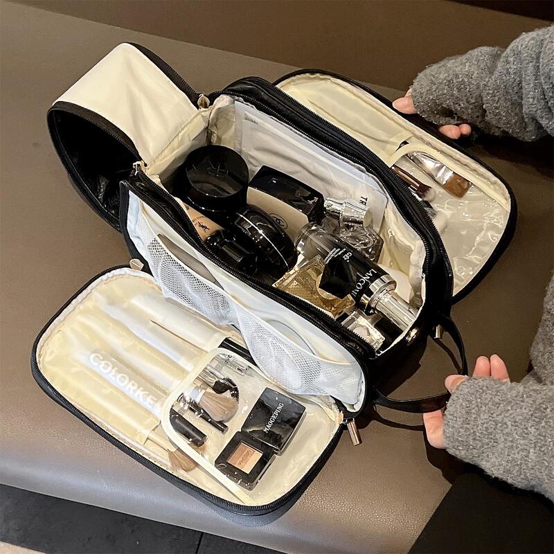 Japanese Seiko Cosmetic Bag for Women 2026 Large Capacity Travel Toiletry Bag Light Luxury High-End Cosmetics Partitioned Storage Bag Japanese Seiko Cosmetic Bag for Women 2026 Large Capacity Travel Toiletry Bag Light Luxury High-End Cosmetics Partitioned Storage Bag