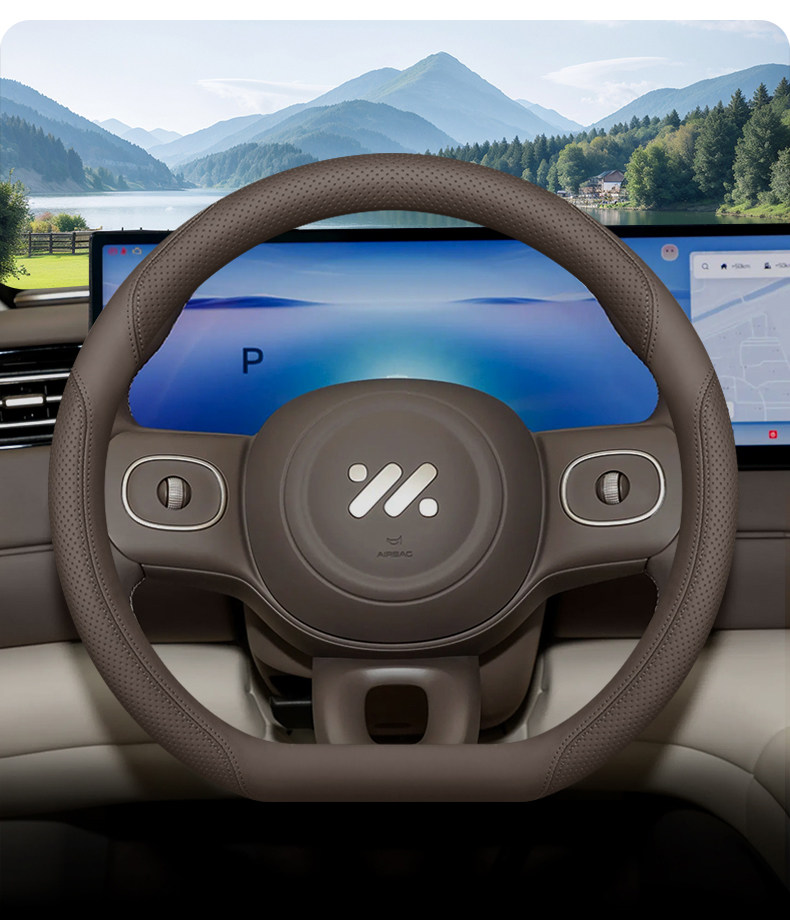 2026 Zhiji Ls6 Steering Wheel Cover 66Max+ Pure Electric Extended-Range Version Interior Modification Accessories Four-Season Steering Wheel Cover