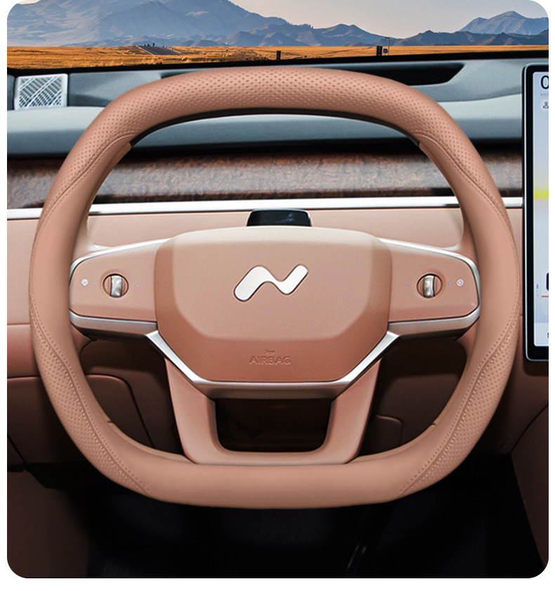 2025 Model Ledao L90 Steering Wheel Cover, 2025 Model Nio Exclusive Interior Modification Accessories, Four-Season Car Leather Steering Wheel Cover