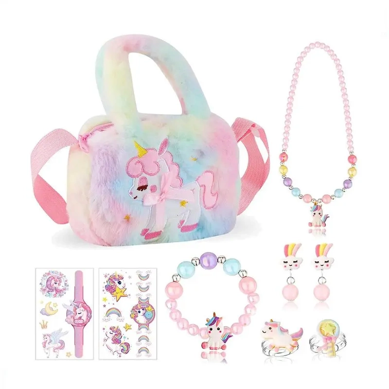 My Little Pony Shoulder Bag Girl Set Unicorn Travel Bag Student Gift Rainbow Horse Storage Bag Crossbody Bag