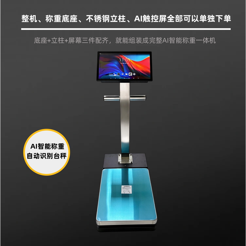 Intelligent Weighing Terminal Electronic Scale, Stainless Steel Platform Scale, Mobile Precision Weighing Scale with Wheels Intelligent Weighing Terminal Electronic Scale, Stainless Steel Platform Scale, Mobile Precision Weighing Scale with Wheels