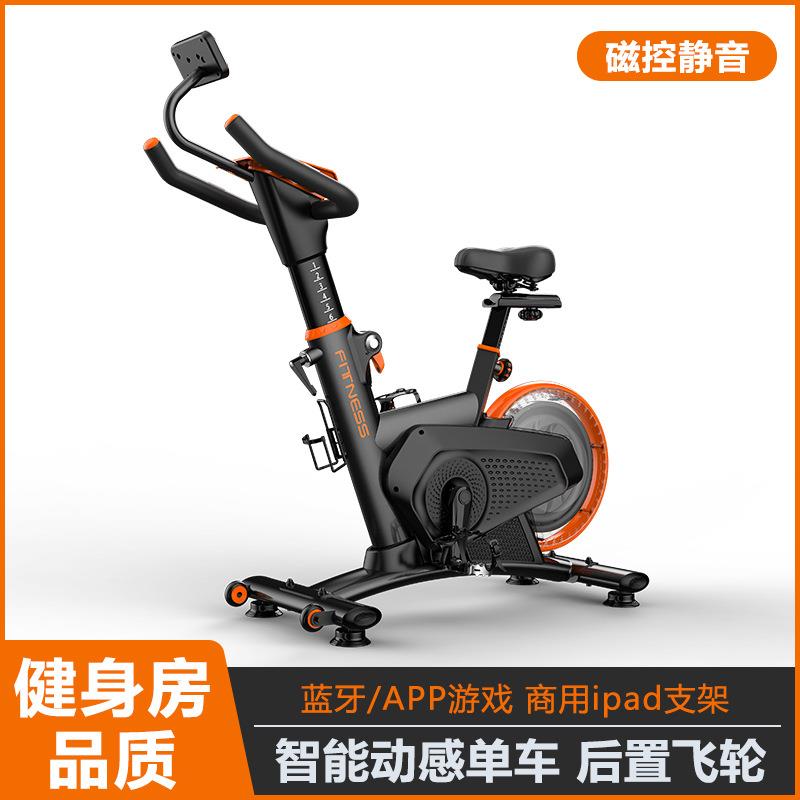 Factory direct supply of cross-border spinning bicycle fitness equipment magnetically controlled ultra-quiet rear wheel indoor commercial bicycle