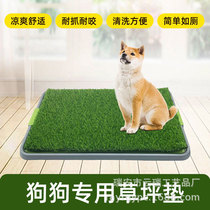 Amazon large dog toilet artificial turf pet fixed defecation disassembly and cleaning dog urinal supplies