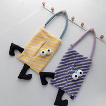 Spot creative lamb velvet tissue box Nordic style home living room light luxury tissue box high-end paper tissue box