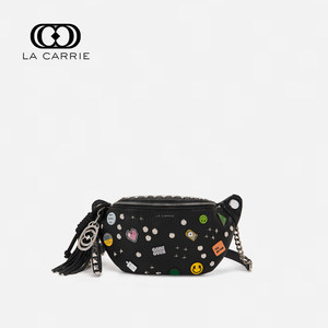 Italian La Carrie International Luxury Brand Chest Bag Crossbody Bag Trendy Design Badge Bag Genuine Leather Bag