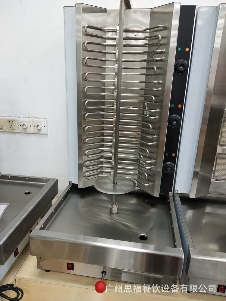 Барбекю гриль/кебаб машина eb-808台式电热中东烧烤炉自动旋转土耳其烤肉拌饭机肉夹馍烤肉炉 Sethford