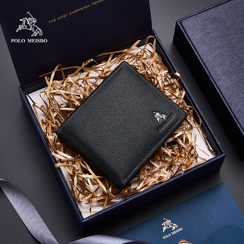 Мужской короткий кошелек из натуральной кожи Paul wallet, новинка 2025 года, высококачественный мужской серебряный кошелек из натуральной воловьей кожи для мальчиков