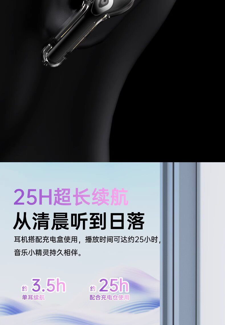 Беспроводные наушники Zhi Yu Crystal Blue Ultimate