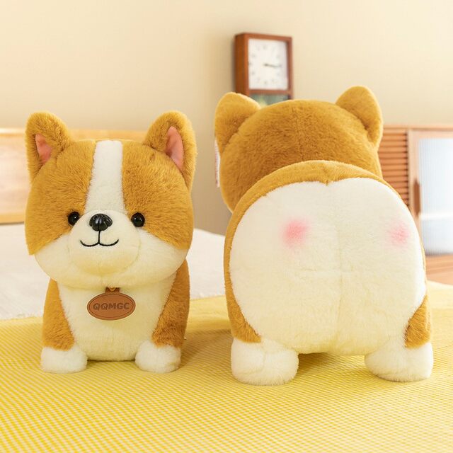 Corgi plush toy puppy doll to accompany sleeping pillow and bed rag doll doll birthday gift for girls