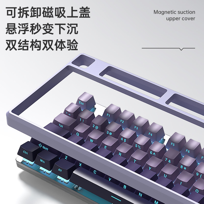 Wolf Spider F2088Pro Side-Engraved Mechanical Keyboard Gaming E-Sports Dedicated Blue Switch Wired 108 Keyboard and Mouse Set