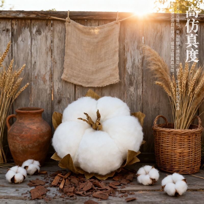 Large Handmade Cotton Wedding Decoration Window Display Props Wedding Photography Paper Art Flowers Popular Photo Spot