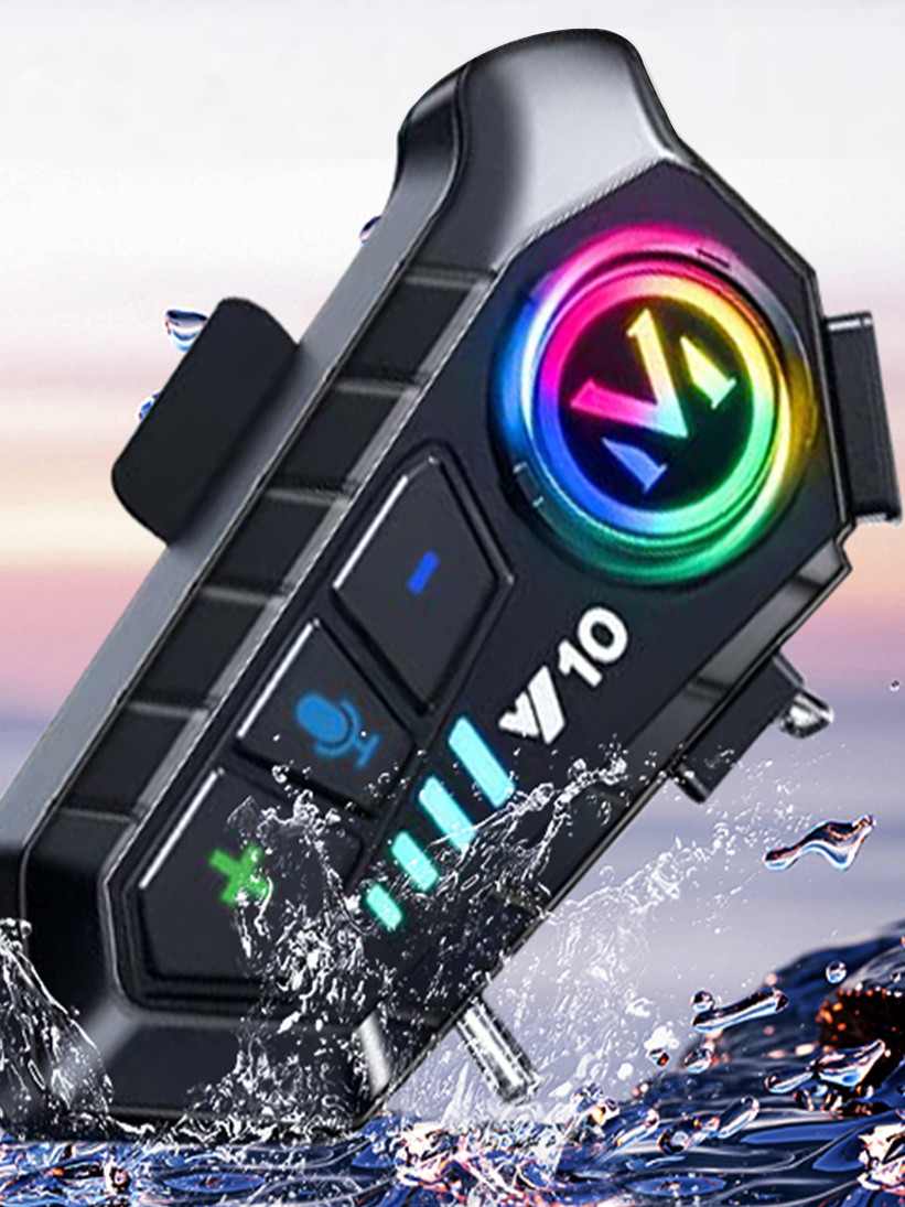 Cycling Headset Helmet Bluetooth Earphones with Long Battery Life for Riders, Full-Face Helmet, Half-Face Helmet, Motorcycle, Delivery, Heavy Bass, Noise Reduction