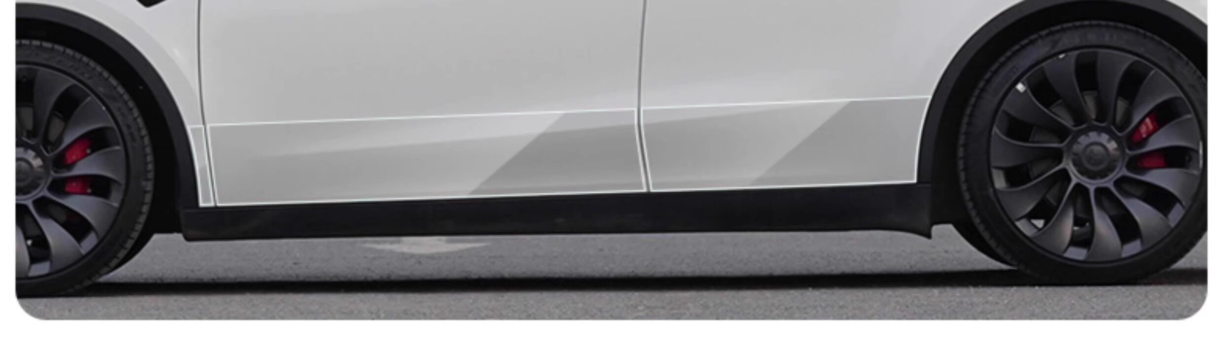Tesla Model Y Rear Door Anti-Splash TPU Protective Film Accessories