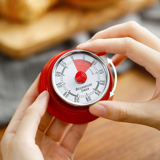 霜山机械计时器复古学习闹钟时间管理器料理烹饪提醒器磁力定时器