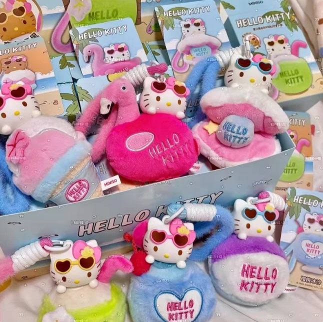 In Stock Hello Kitty Summer Black Series Plush Aromatherapy Blind Box Car Hanging Ornament Gift In Stock Hello Kitty Summer Black Series Plush Aromatherapy Blind Box Car Hanging Ornament Gift