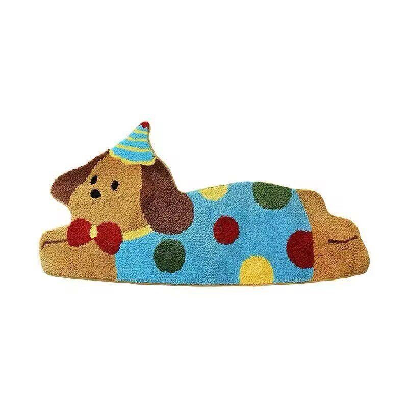 Cute Cartoon Bedside Carpet Children's Fun Bedroom New Thick Floor Mat Water-Absorbent Bathroom Foot Mat Bathroom Anti-Slip Mat