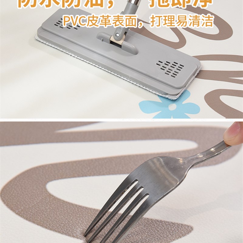 Kitchen floor mats are non-slip, oil-proof, wipeable, washable, and waterproof. Whole-storey PVC mats. New home carpet customization.