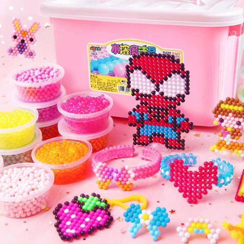 Детская волшебная интеллектуальная игрушка ручной работы для тренировок, браслет с бусинами, ожерелье, концентрация внимания, DIY