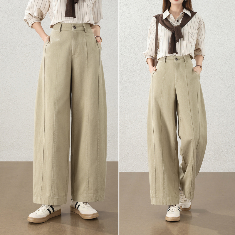Tencel Cotton Denim Cropped Balloon Pants for Women, 2026 Autumn New High-Waisted Slimming Loose Versatile Wide-Leg Curved Pants Tencel Cotton Denim Cropped Balloon Pants for Women, 2026 Autumn New High-Waisted Slimming Loose Versatile Wide-Leg Curved Pants