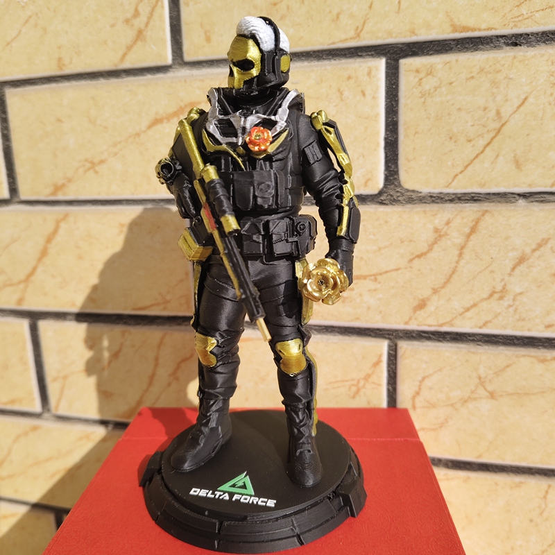 Red Wolf Figure Delta Operation Red Wolf Gold-Eating Rose Veyron Figure Prison Warden Model Large Boxed Figure