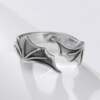 Retro trendy cool ring for women with simple temperament 925 silver ins style bat wing ring fashion niche hand jewelry