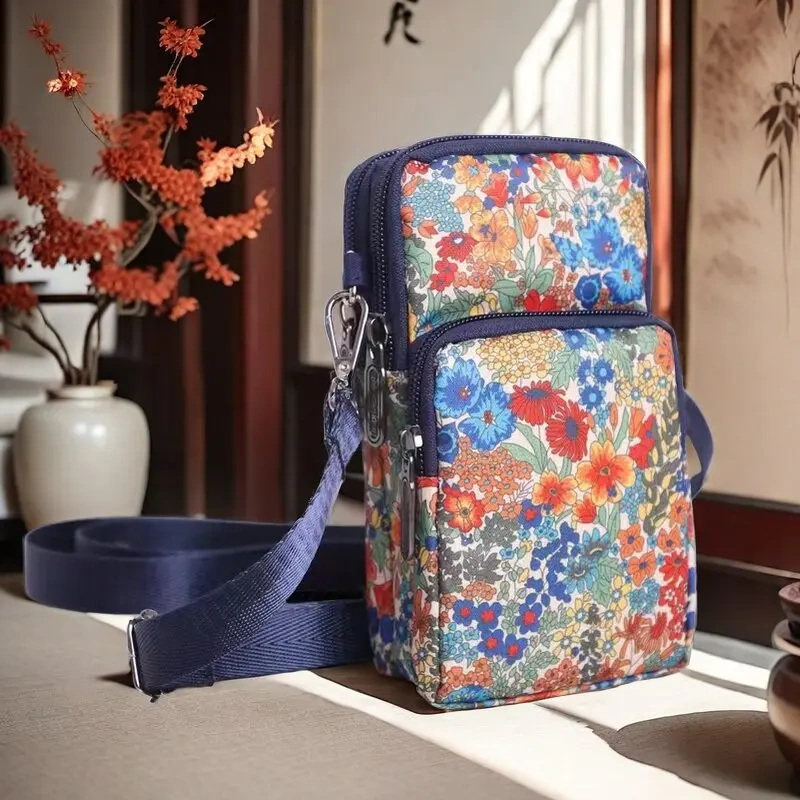 Women's Mini Mobile Phone Bag, Shoulder Crossbody Wrist Coin Purse, Summer Versatile Portable Bag, Ethnic Style Crossbody Bag