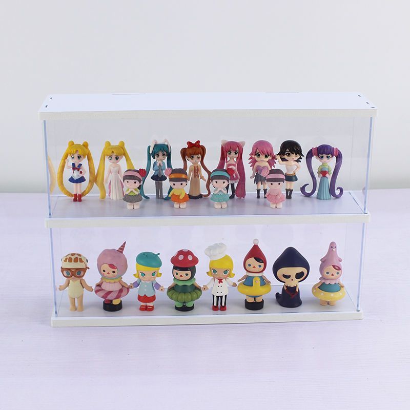 Openable multi-layer cute display box storage