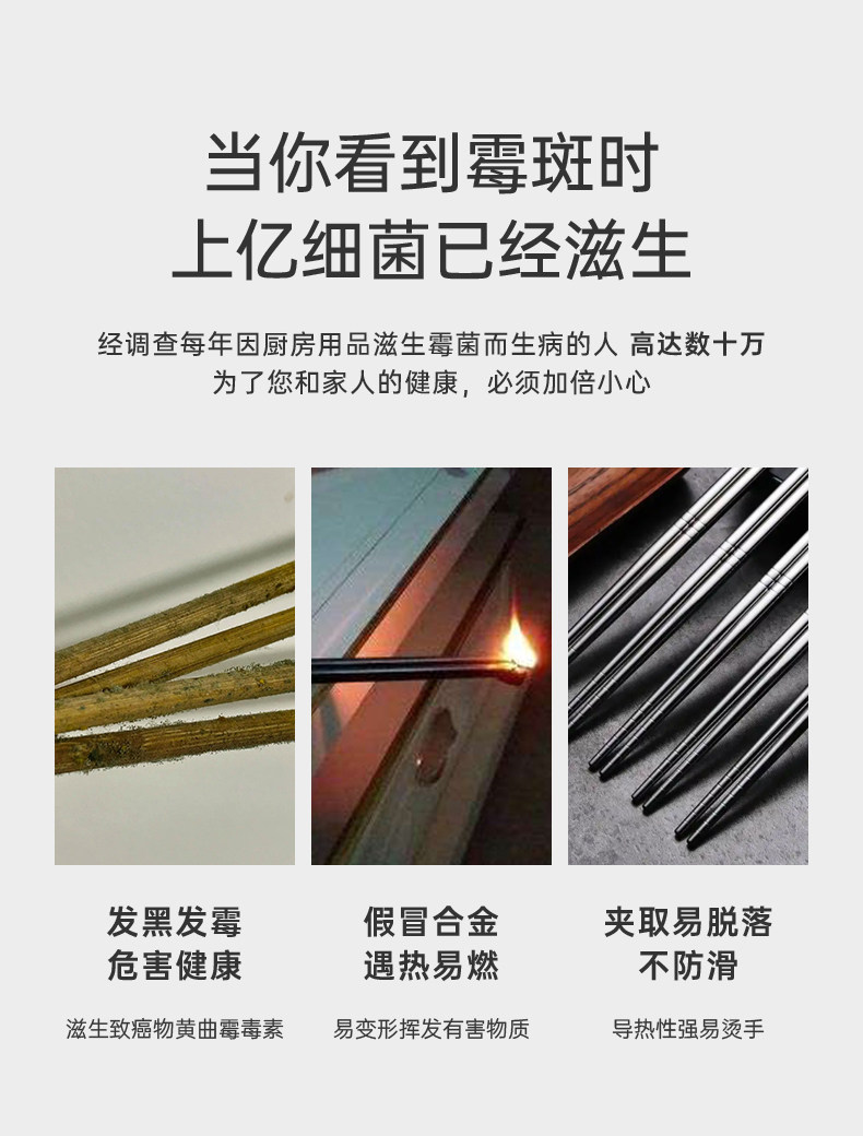 安享好物 安享A级筷子-炊大皇马卡龙色合金筷 国标 