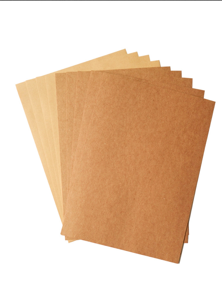 Meixing A4 Kraft Paper Printing Paper Cardstock Thickened Kraft Hard A3 Kraft Paper Financial Voucher Cover Paper Kraft Cardstock Special Paper for Drawing Handmade Paper A4 Drawing Cover Paper 4K8K Kraft Paper