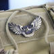 Amband Planet J-20 Airways는 날개와 용을 East Metal Retro Velcro Morale에 뿌립니다.