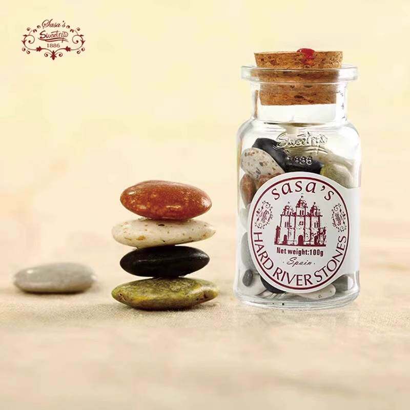 西班牙进口莎莎的店1886石子形水果软糖（什锦味）100g