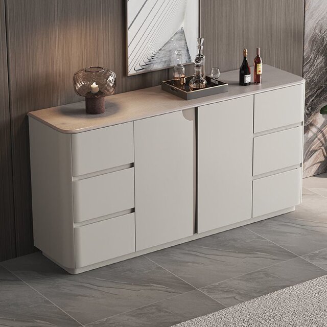 Italian minimalist sideboard modern light luxury large capacity cabinet light luxury storage cabinet living room wall floor storage cabinet