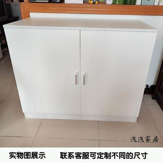 Add simple modern side cabinet large cabinet kitchen storage low cabinet 8574 storage cabinet counter household wall tea