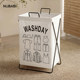Nubabi Household Multifunctional Dirty Laundry Basket Bathroom Dirty Laundry Storage Basket Foldable Clothing Storage Rack Dirty Laundry Hamper