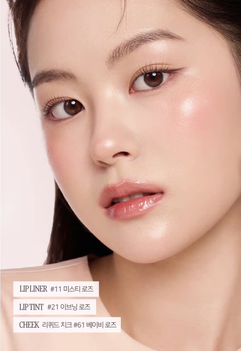 【Expédition directe de Hong Kong】 Blush liquide coréen Dinto 64# Muse Rose 10ml, look naturel et frais