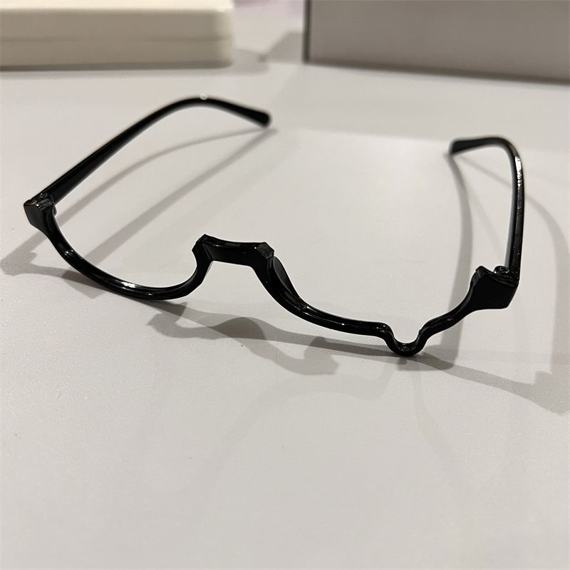 Cosplay Crying Half-Frame Oval Glasses, Anime Crying Glasses, Tearful Glasses Frame, Teardrop Frame Glasses, Natural Look Photoshoot Cosplay Crying Half-Frame Oval Glasses, Anime Crying Glasses, Tearful Glasses Frame, Teardrop Frame Glasses, Natural Look Photoshoot