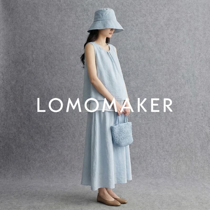 French Lomomaker【Blue Sleeveless Dress Set】Maternity Wear Set Baby Blue Vest Maternity Pants French Lomomaker【Blue Sleeveless Dress Set】Maternity Wear Set Baby Blue Vest Maternity Pants